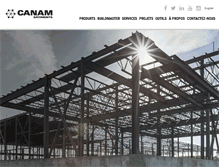Tablet Screenshot of canam-construction.com
